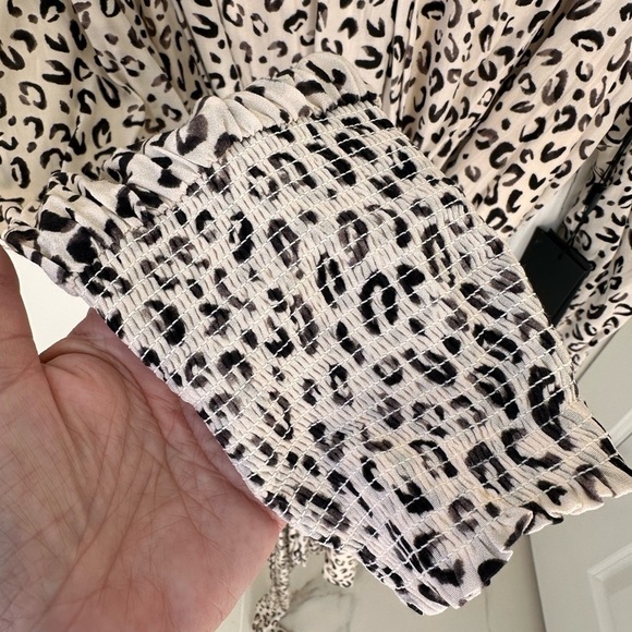 11 Honore Collection Valentina Animal Print Skater Dress SZ 14 - Picture 9 of 16